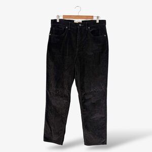 Everlane Baby Cord Cheeky Crop Jeans Size 31 Black Corduroy Pants Casual Preppy